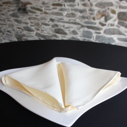 Serviette de table écrue, 100% polyester Anne-C