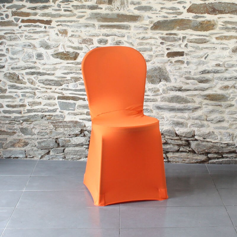 Housse de chaise orange corail miami, Anne-C