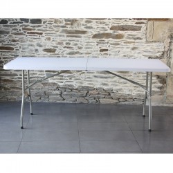 table pliante 180 x 80 cm idéale pour housse de table lycra
